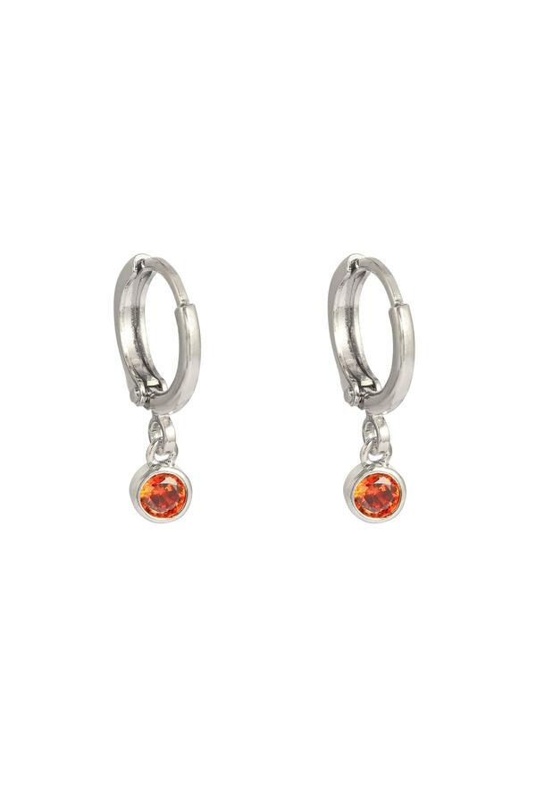 Earrings Peachy Silver Copper